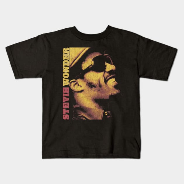 Stevie Wonder Kids T-Shirt by GGARM